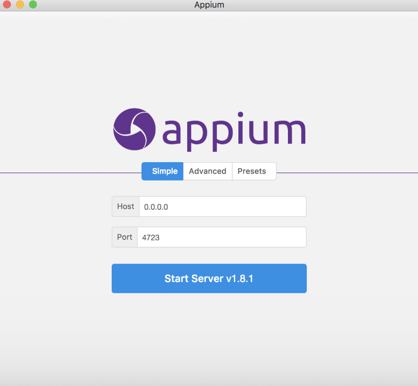 Appium Sever Desktop