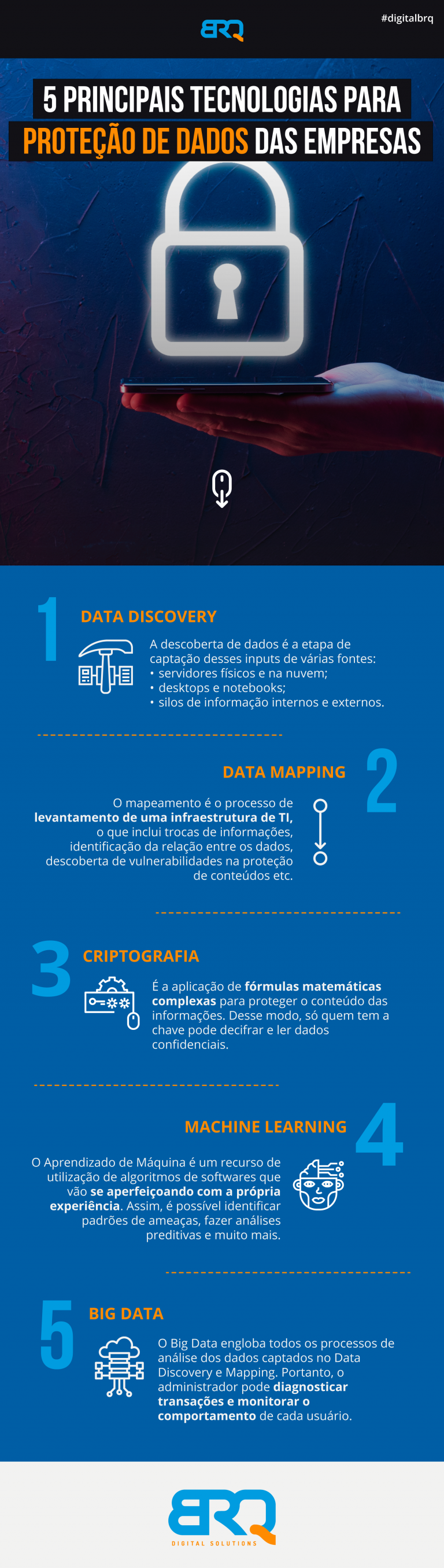 Tecnologias para proteção de dados, conheça as 5 principais